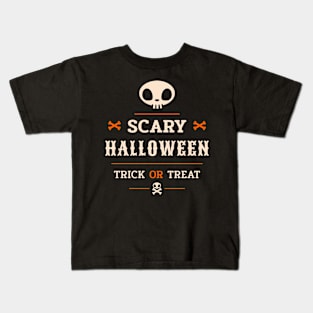 Scary Halloween Trick Or Treat Kids T-Shirt